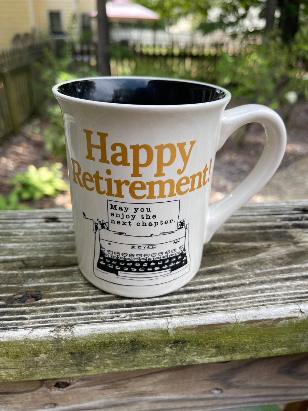 Hallmark Happy Retirement Typewriter Mug